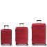  Midori 4-Rollen Kofferset 3tlg. Variante red