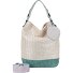  Limited Painted Straw Schultertasche 27 cm Variante silver jade
